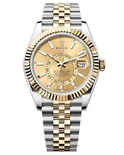 Часы с позолотой Rolex Sky-Dweller 336933-0002