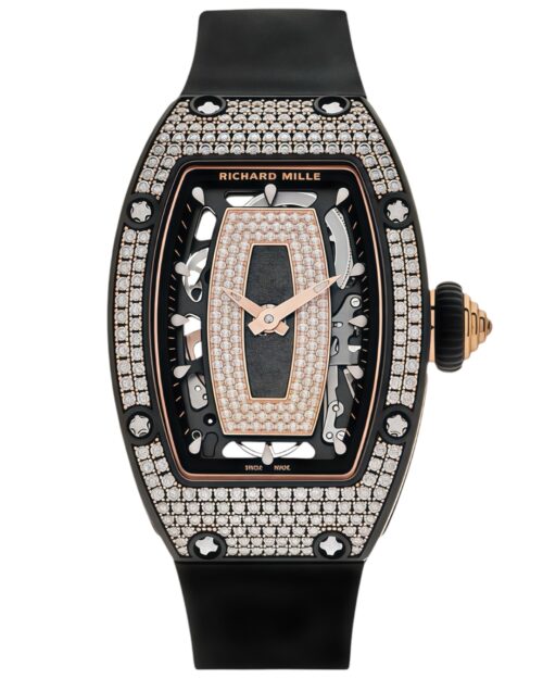 Часы Richard Mille RM07-01 Carbon TPT Full Set Diamonds