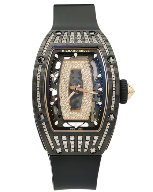 Часы Richard Mille RM07-01 Carbon TPT Medium Set Diamonds