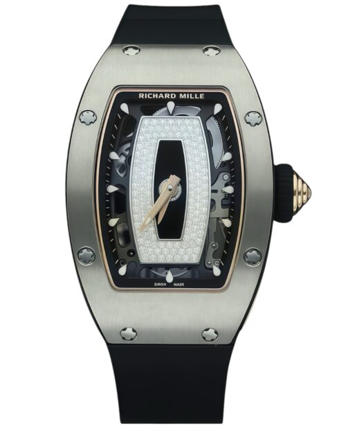 Часы Richard Mille RM07-01 Plain White Gold (Black Lips)